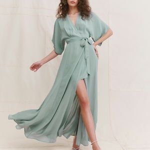 Reformation Winslow Dress - Celadon (Size M)